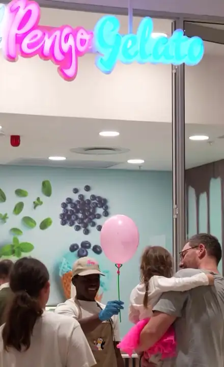The Pengo Gelato bar inside The Sweet Hyper Mega, Lenz Quarter
