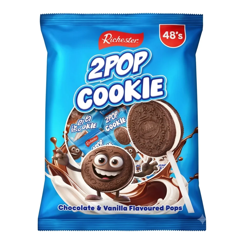 Richester 2 Pop Cookie Chocolate & Vanilla 48s
