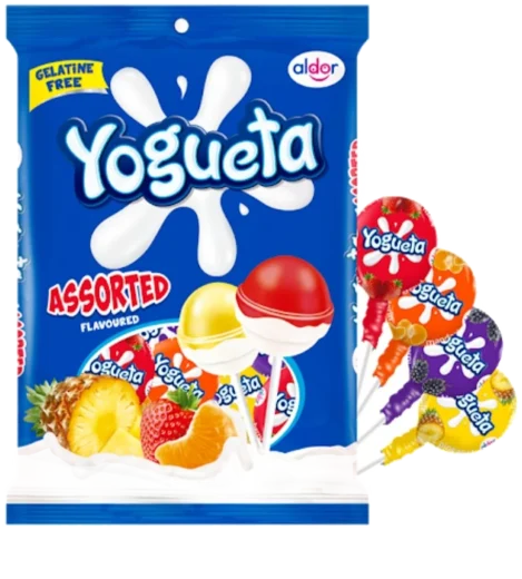 Yogueta or Pin Pop Lollipops 48s